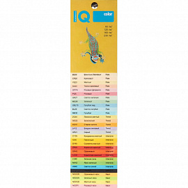 Бумага цветная для печати IQ Color оранжевая неон NEOOR (А4, 80 г/кв.м, 500 листов)
