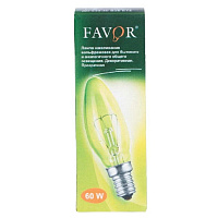 Лампа накаливания Favor ДС 230-60Вт E14 (100) 8109010