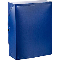 Короб архивный пластик Attache на кнопке 330x245x101 мм синий дс 900 листов