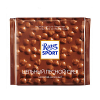 Шоколад Ritter Sport молочный с цельным лесным орехом 100 г