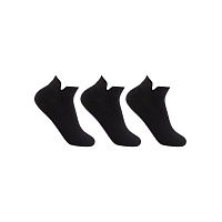 Носки мужские спортивные черные без рисунка размер 25-27 (3 пары в упаковке)
