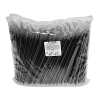 Трубочки для коктейля пластиковые прямые в индивидуальной упаковке длина 210 мм диаметр 5 мм (700 штук)