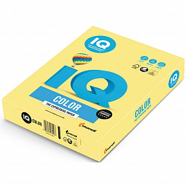 Бумага цветная для печати IQ Color желтая медиум ZG34 (А4, 80 г/кв.м, 500 листов)