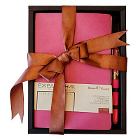 Подарочный набор ежед. недат. MEGAPOLIS FLEX розовый. с ручкой 3-531/20-2