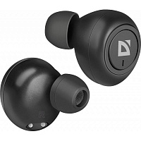 Наушники беспроводные Defender Twins 638 черные (63638)