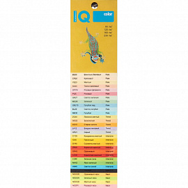 Бумага цветная для печати IQ Color желтая пастель YE23 (А4, 80 г/кв.м, 500 листов)