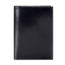 Бумажник водителя Fabula Classic из натуральной кожи черного цвета (BV.20.SH)