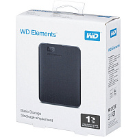 Внешний жесткий диск WD Elements Portable 1Tb (WDBMTM0010BBK-EEUE)