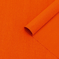 Бумага гофрированная оранжевая в рулоне 50x150 см