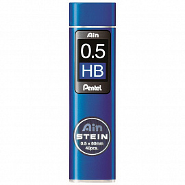 Стержень микрографический HB 0.5 мм Pentel (40 грифелей)