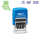 Датер автоматический пластиковый Colop S120 мини (шрифт 3.8 мм, месяц обозначается буквами, аналог 4810) Фото 1