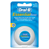 Зубная нить Oral-B "Essential", вощеная, мятная, 50м (ПОД ЗАКАЗ)