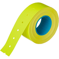 Этикет-лента прямоугольная желтая 21.5х12 мм стандарт (10 рулонов по 1000 этикеток)