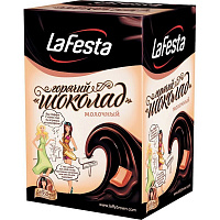 Горячий шоколад в пакетиках La Festa молочный 10 штук в упаковке