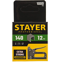 Скобы для степлера закал., тип 140, 12мм, 1000 шт STAYER (31610-12)