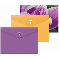 Папка-конверт на кнопке ttache Selection Crocus 330x240 мм 180 мкм (6 штук в упаковке)