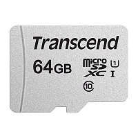 Карта памяти 64 ГБ micro SDXC Transcend TS64GUSD300S-A Class 10 UHS-I