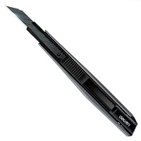 Нож канцелярский Deli 2037S серый (ширина лезвия 9 мм)