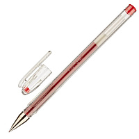 Ручка гелевая неавтоматическая Pilot BL-G1-5T красная (толщина линии 0.3 мм)