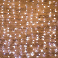 Гирлянда светодиодная Neon-Night Дождь бахрома белый свет 96 светодиодов (1.5x1 м)