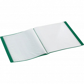 Папка файловая на 40 файлов Attache A4 17 мм зеленая (толщина обложки 0.7 мм)