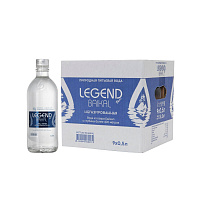 Вода питьевая Legend of Baikal негазированная 0.5 л (9 штук в упаковке)