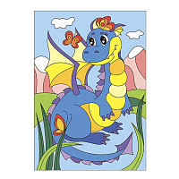 Картина по номерам Озорной дракончик для малышей