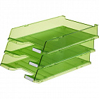 Лоток горизонтальный для бумаг Han пластиковый зеленый Фото 0