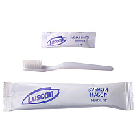 Зубной набор Luscan флоупак (зубная щетка, паста, 300 штук в упаковке)