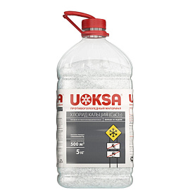 Реагент противогололедный Uoksa Хлористый кальций гранулы до -32 °C канистра 5 кг