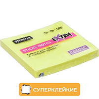 Стикеры Attache Selection Extra 76х76 мм неоновые желтые (1 блок, 100 листов)