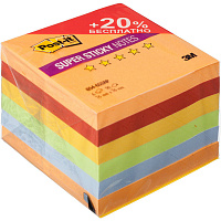 Стикеры Post-it Super Sticky Огонь 76x76 мм неоновые 5 цветов (6 блоков по 90 листов)