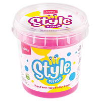 Слайм Style Slime классический "Розовый с ароматом вишни", 150 мл, LORI, Сл-001
