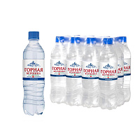 Вода минеральная Горная вершина негазированная 0.5 л (12 штук в упаковке, пластиковая бутылка)