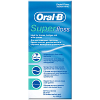 Зубная нить Oral-B "SuperFloss", 50м (ПОД ЗАКАЗ)