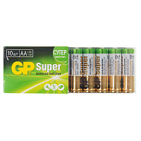 Батарейки GP Super пальчиковые AA LR6 (10 штук в упаковке)