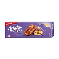 Пирожное бисквитное Milka с шоколадной начинкой и кусочками молочного шоколада 175 г