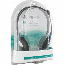 Гарнитура проводная Logitech Stereo Headset H111 (981-000593)