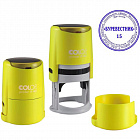 Оснастка для печати круглая Colop Printer R40 Neon 40 мм с крышкой желтая Фото 3