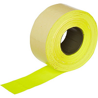 Этикет-лента прямоугольная желтая 26х16 мм стандарт (10 рулонов по 1000 этикеток)