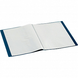 Папка файловая на 20 файлов Attache A4 10 мм синяя (толщина обложки 0.7 мм)