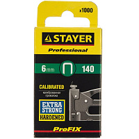 Скобы для степлера закал., тип 140, 6мм, 1000 шт STAYER (31610-06)