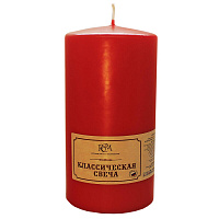 Свеча красная (15x7 см)