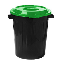 Бак для отходов 90 л пластиковый черный