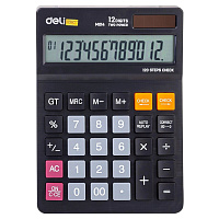 Калькулятор настольный Deli EM01420 12-разрядный черный 179х126х28.5 мм