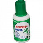 Корректирующая жидкость (штрих) Kores Soft Tip Aqua водная 25 г Фото 1