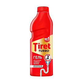 Средство для прочистки труб Tiret Turbo гель 1 л