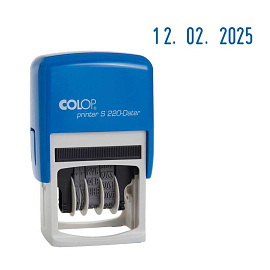 Датер автоматический пластиковый Colop S 220 Bank (шрифт 4 мм, месяц обозначается цифрами)