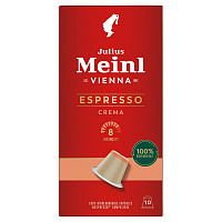 Кофе в капсулах для кофемашин Julius Meinl Espresso Crema Bio (10 штук в упаковке)