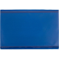 Карман для маркировки самоклеющийся горизонтальный синий 210 x 297 мм (10 штук в упаковке)
